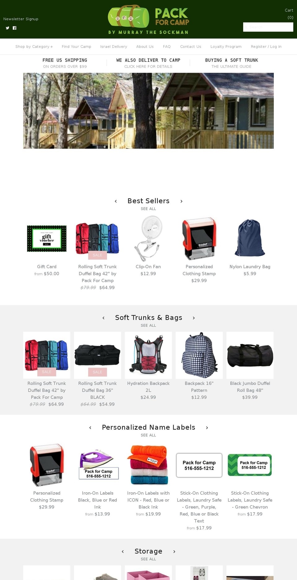 Lucent Innovation 1.4 Shopify theme site example packforcollege.com