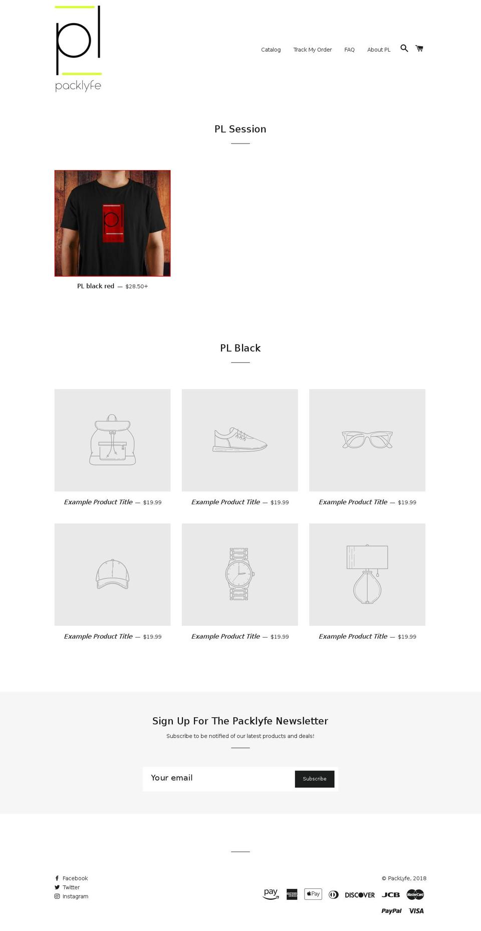 packlyfe.com — Shopify storefront screenshot