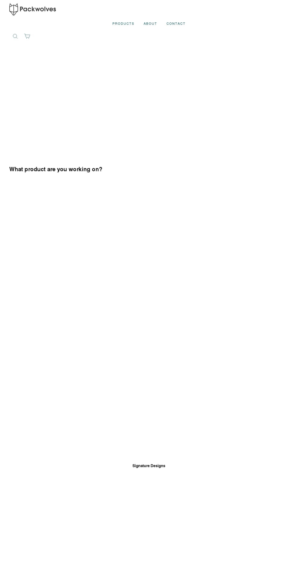 packwolves.com shopify website screenshot