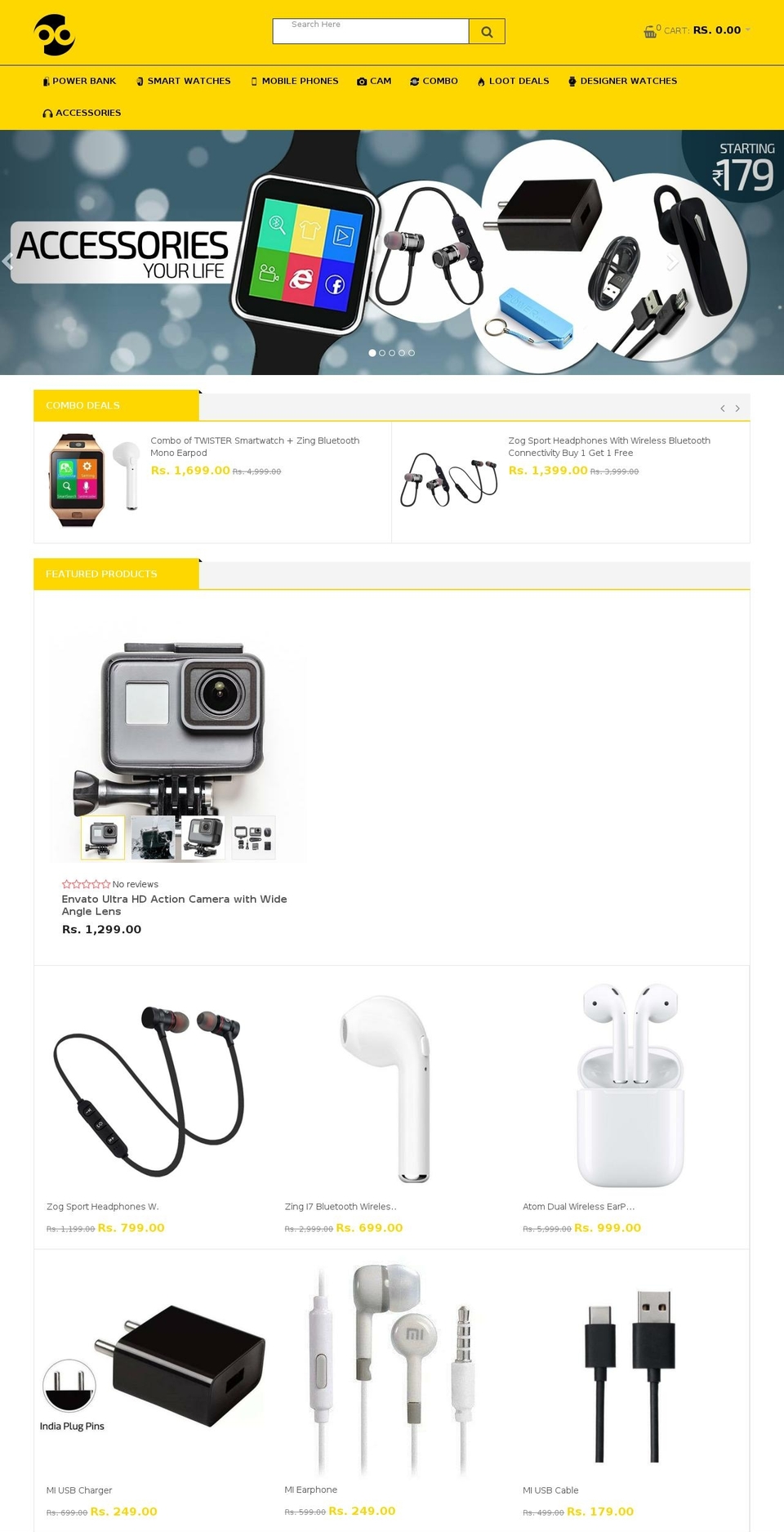 packyourdeal.com — Shopify storefront screenshot