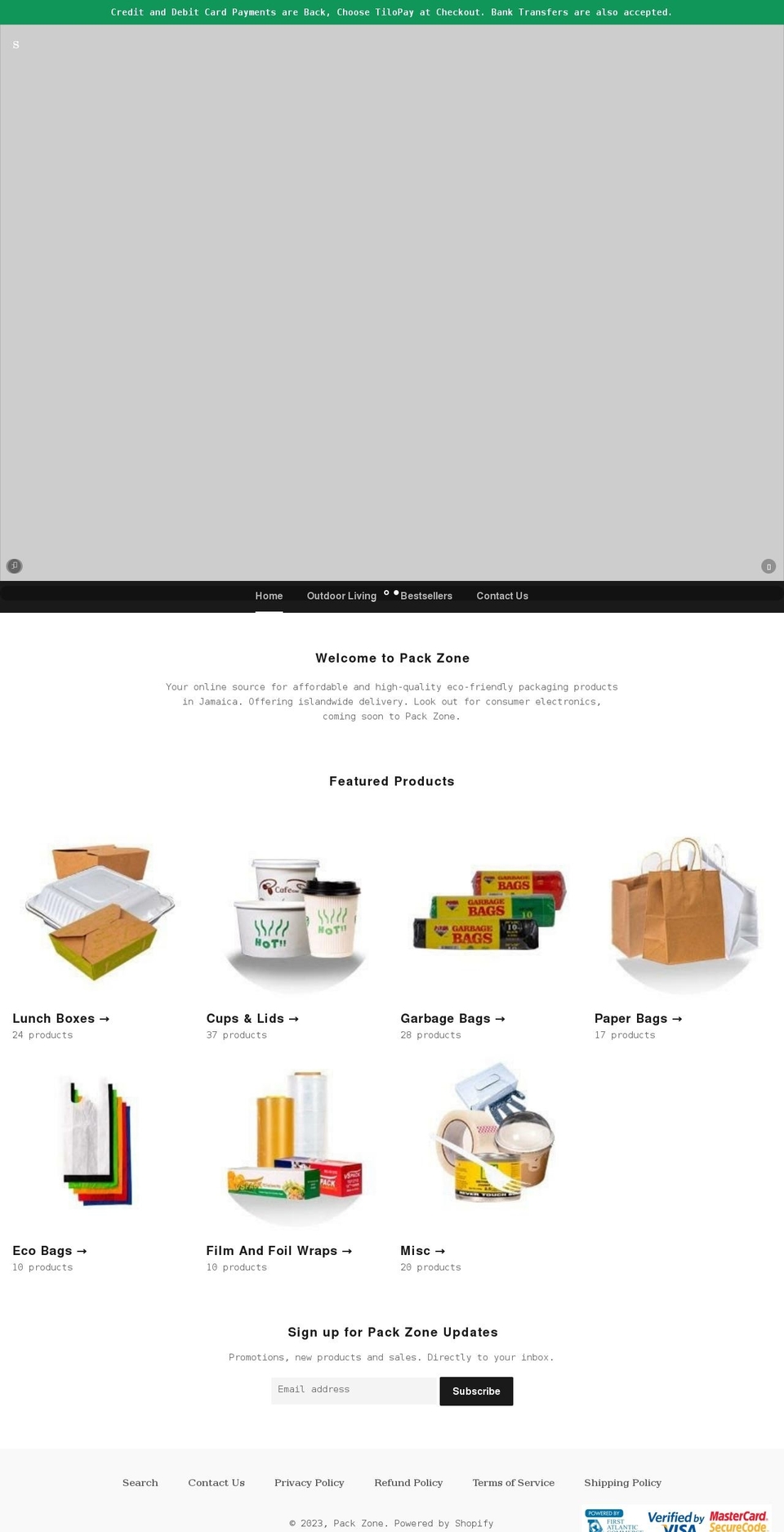 packzone.net shopify website screenshot