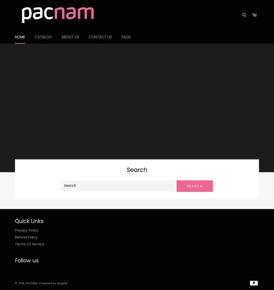 pacnam.com — Shopify storefront screenshot