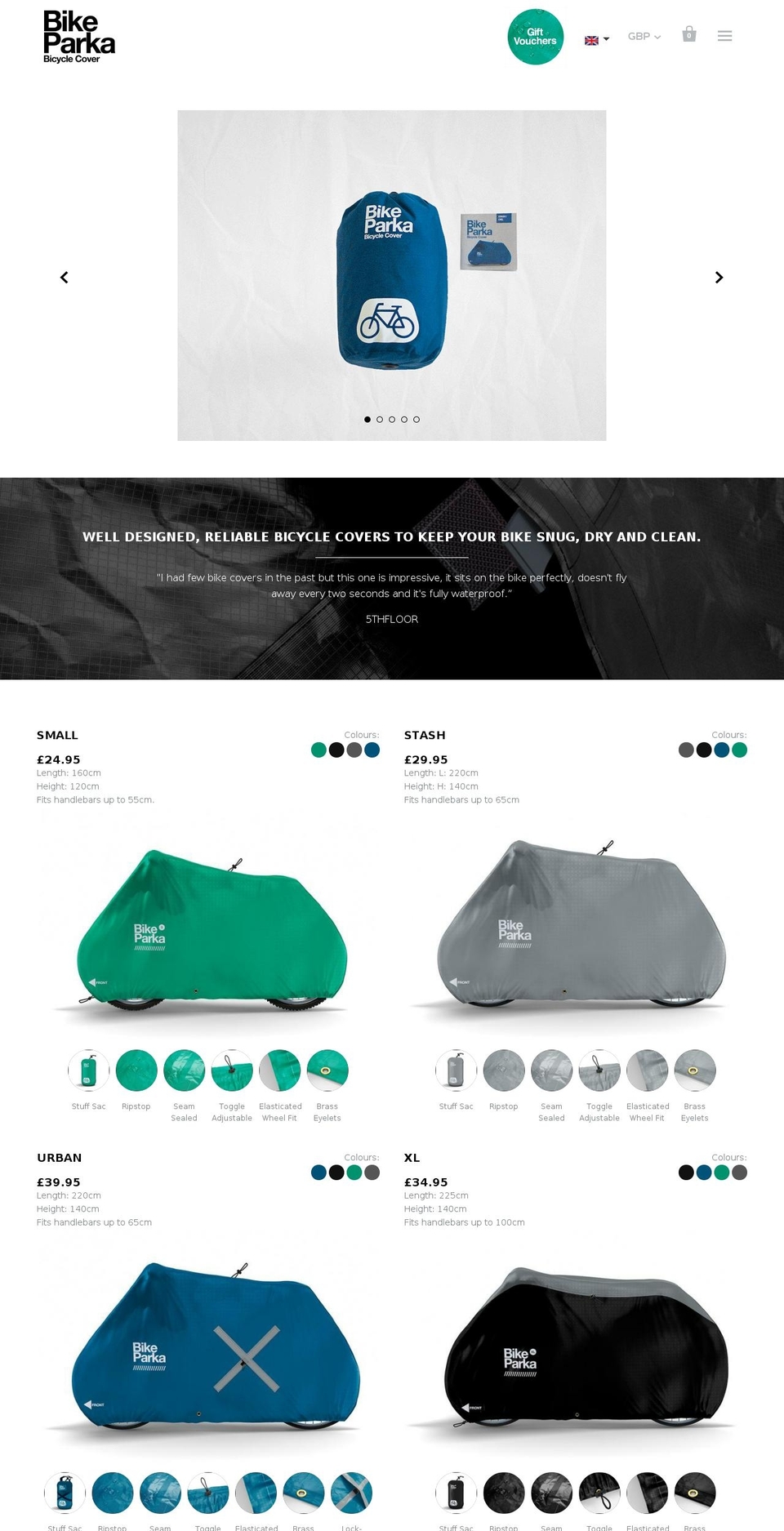 pacparka.com shopify website screenshot