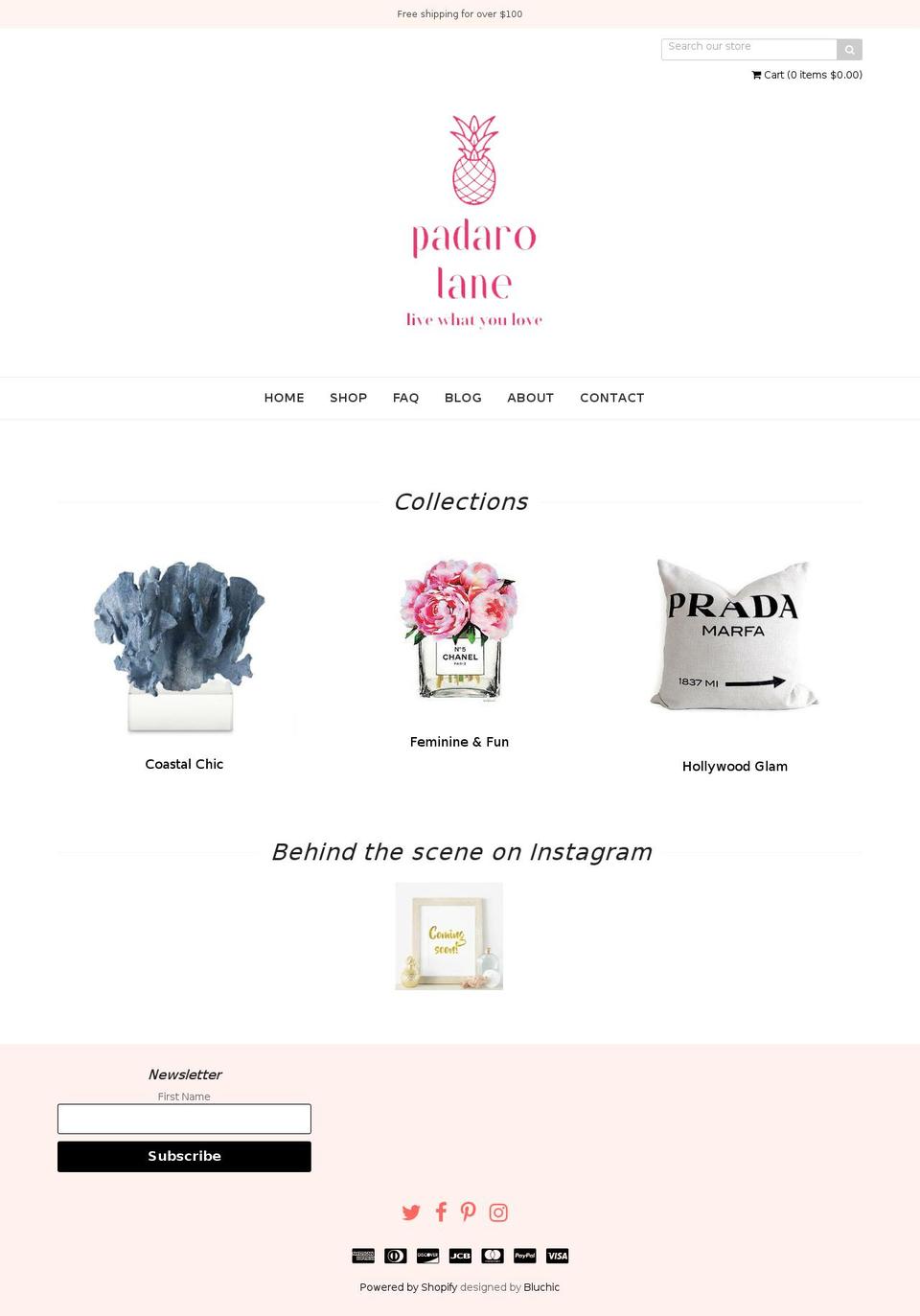 padarolane.com — Shopify storefront screenshot