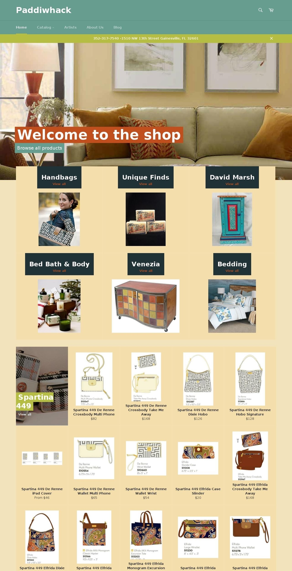 paddiwhack.com shopify website screenshot