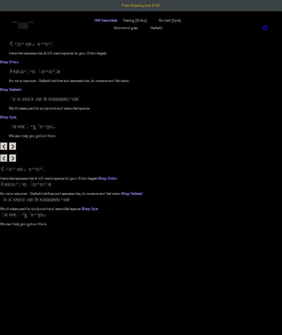 paddle-hub.co.uk shopify website screenshot