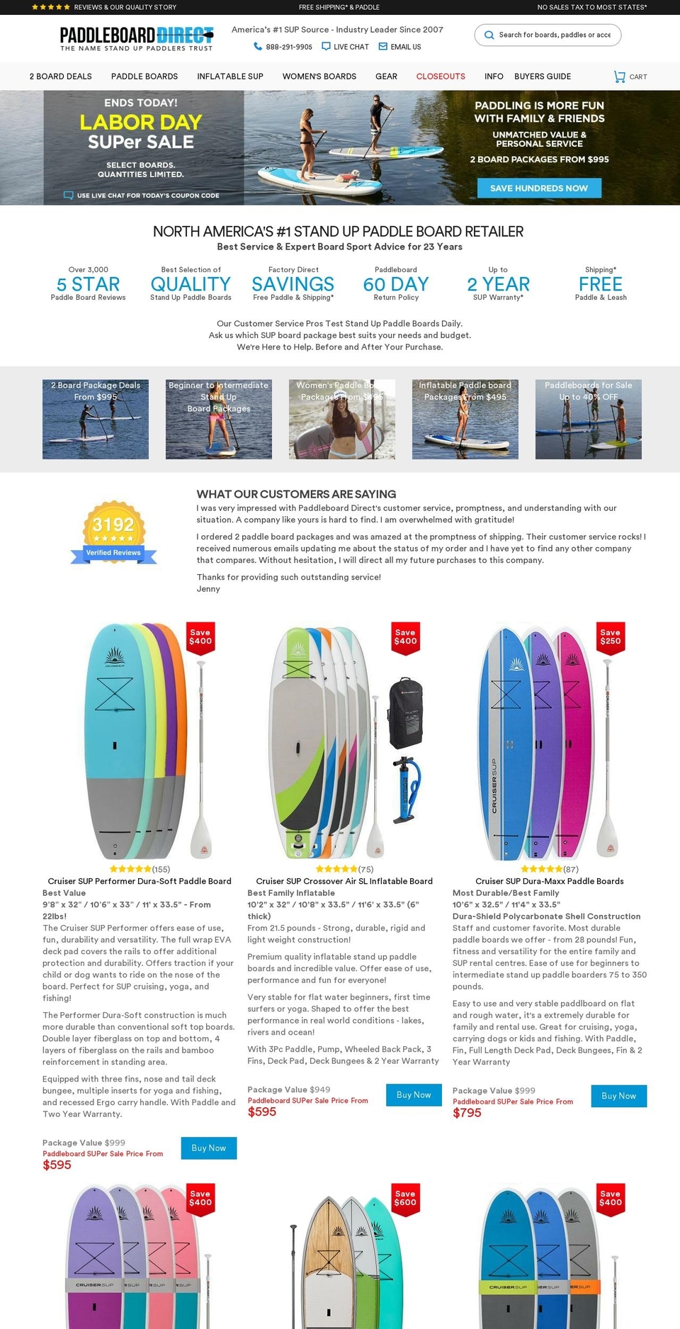2017 Fall Template Shopify theme site example paddleboarddirect.us