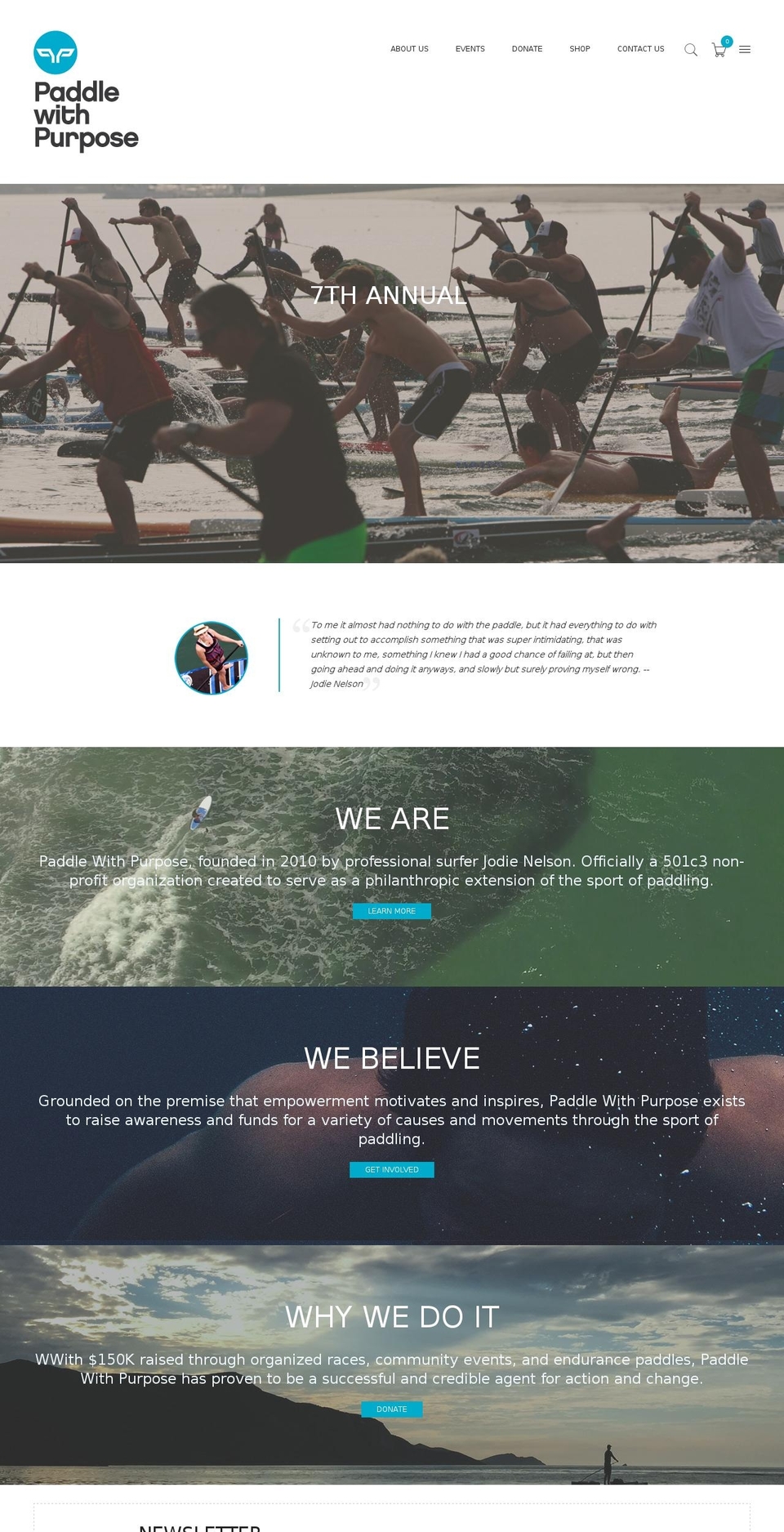 COLORBLOCK Shopify theme site example paddlewithpurpose.org