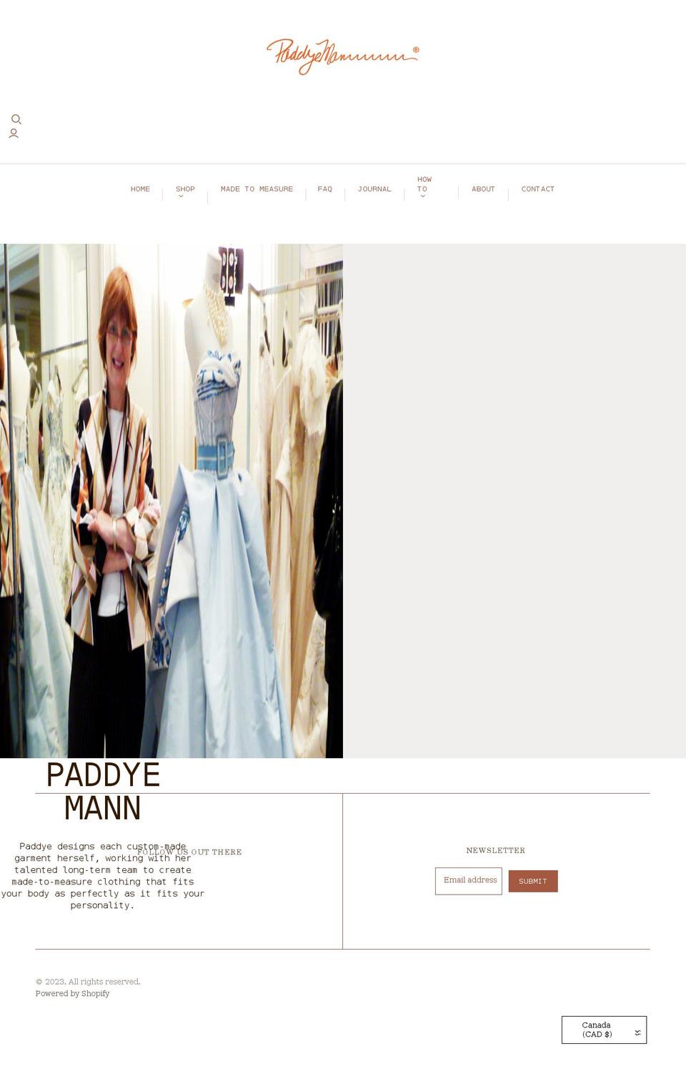 paddyemann.com shopify website screenshot