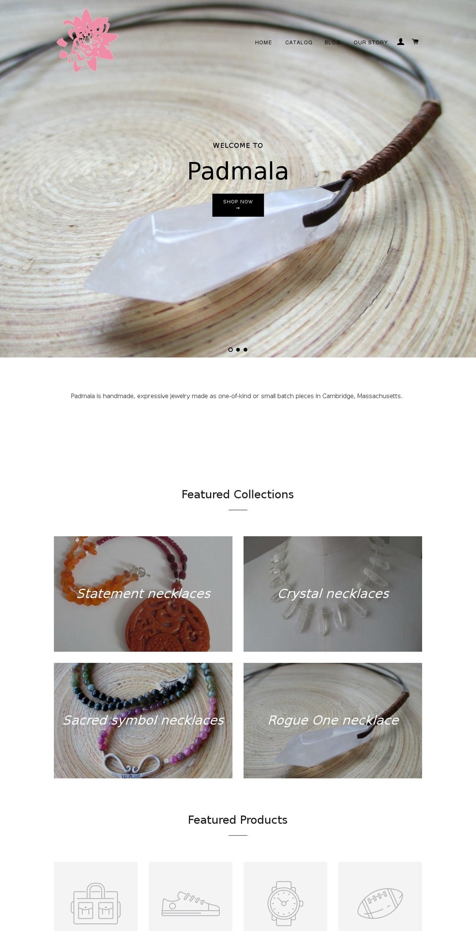 padmala.com — Shopify storefront screenshot