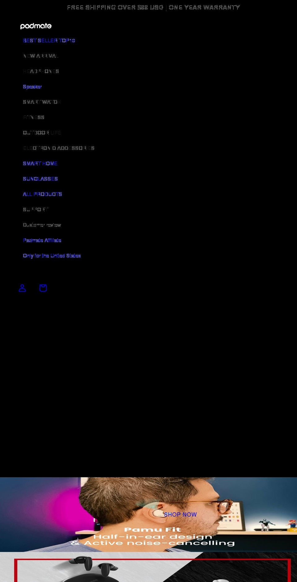 padmate-tech.com shopify website screenshot