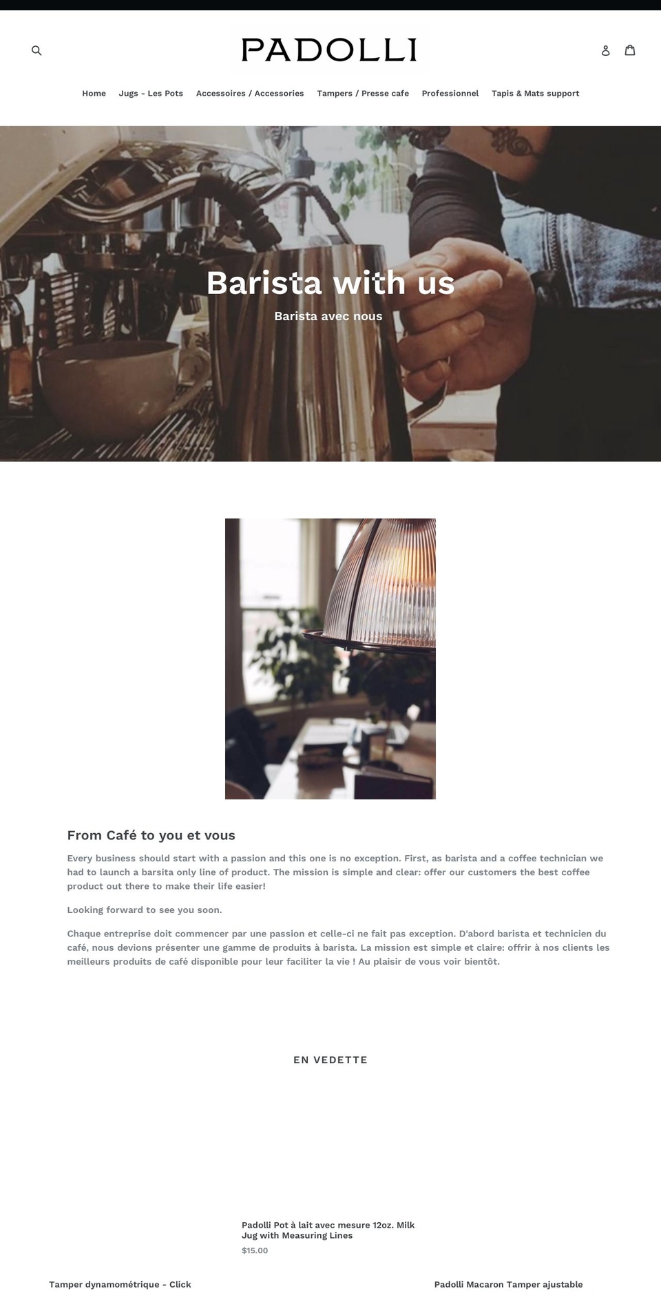 padolli.com shopify website screenshot