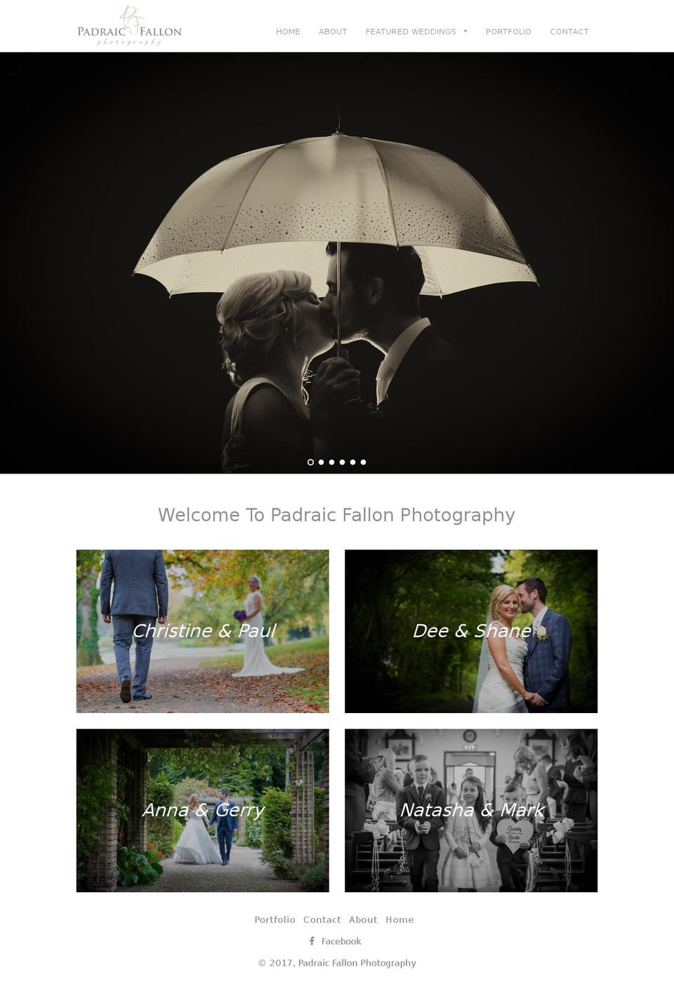 padraicfallonphotography.com shopify website screenshot