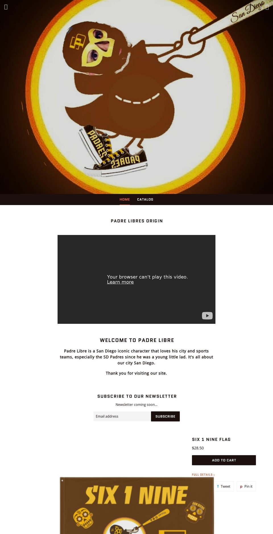 padrelibre.com — Shopify storefront screenshot