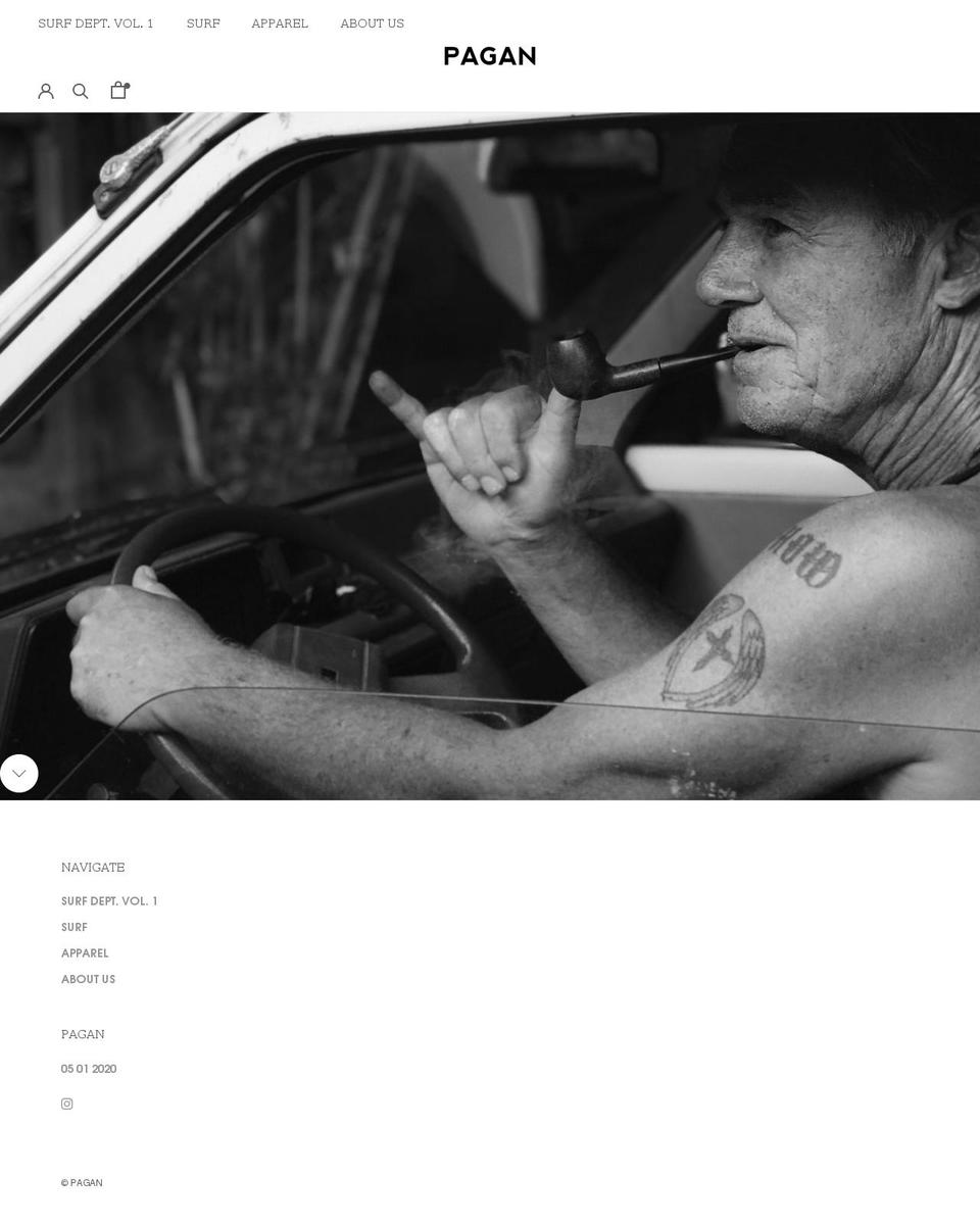 paganusa.com shopify website screenshot