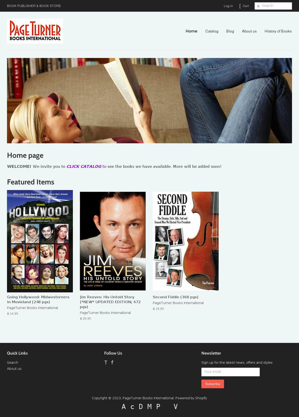 pageturner-books-international.myshopify.com shopify website screenshot