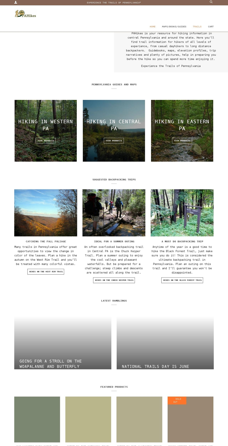 pahikes.com shopify website screenshot