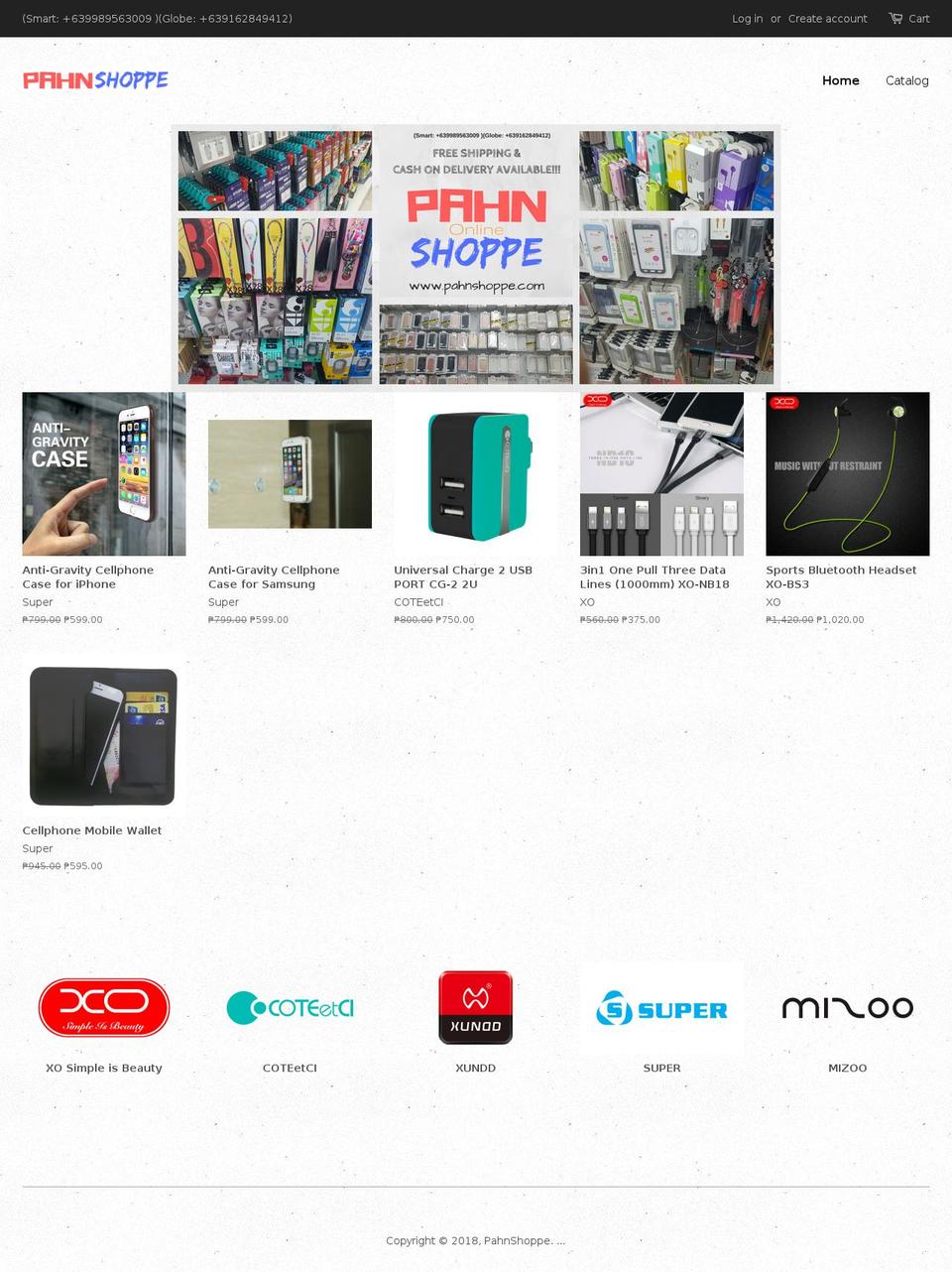 pahnshoppe.com — Shopify storefront screenshot