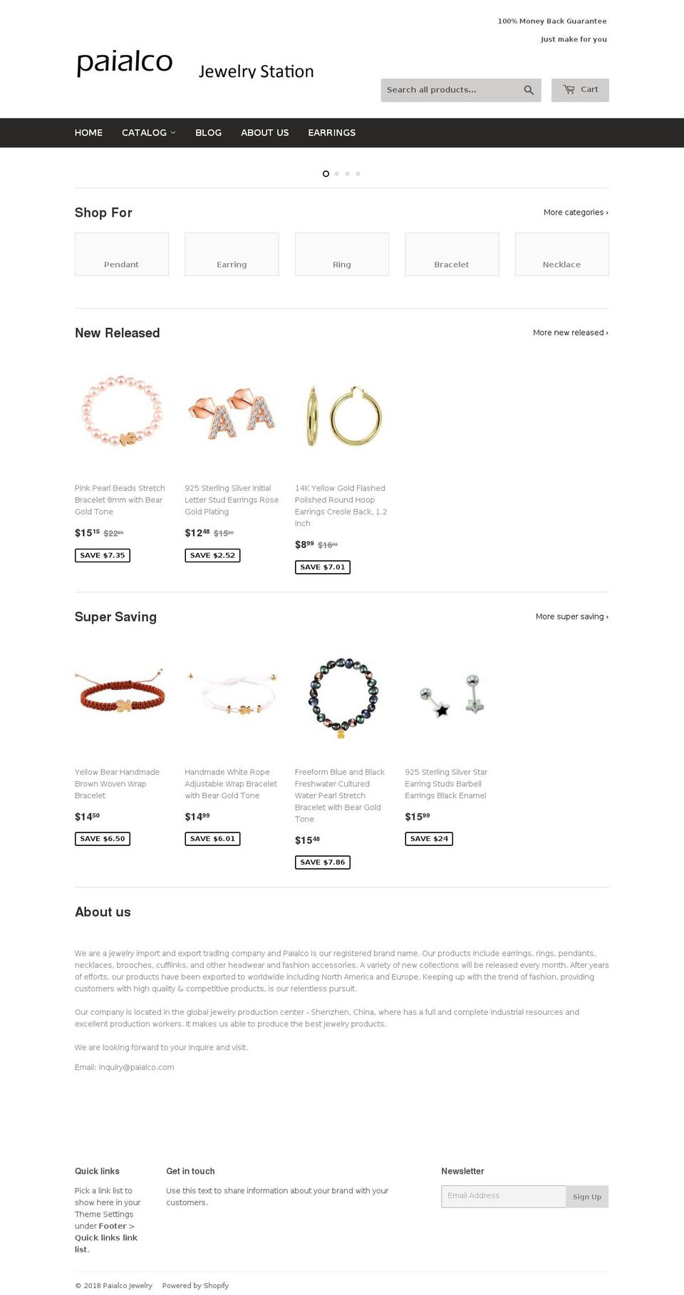 paialco.com — Shopify storefront screenshot