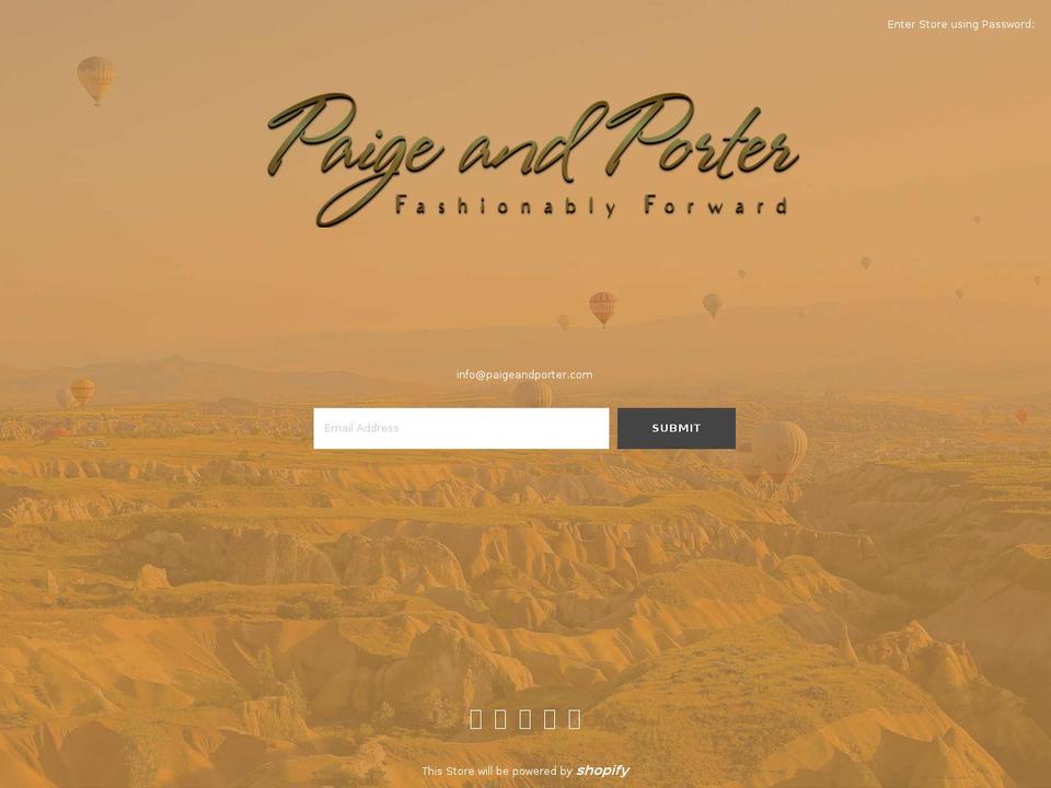 paige-and-porter.myshopify.com shopify website screenshot