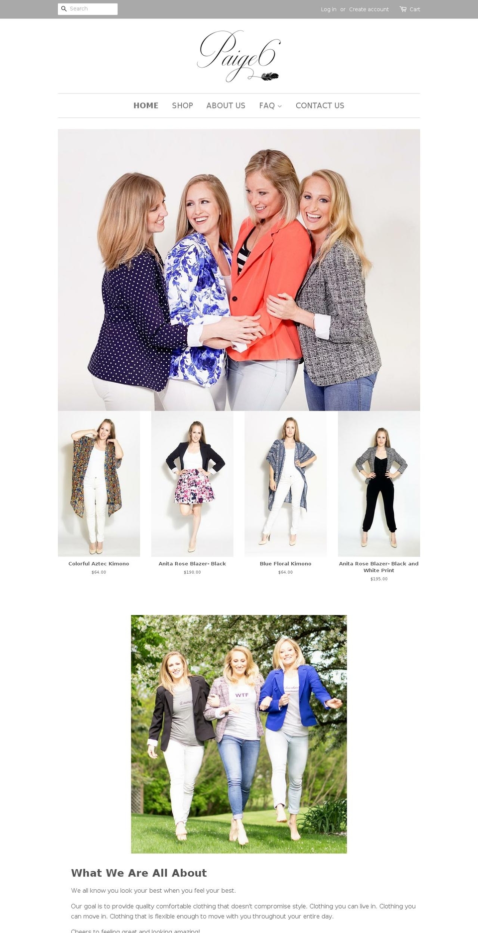 paige6style.com shopify website screenshot
