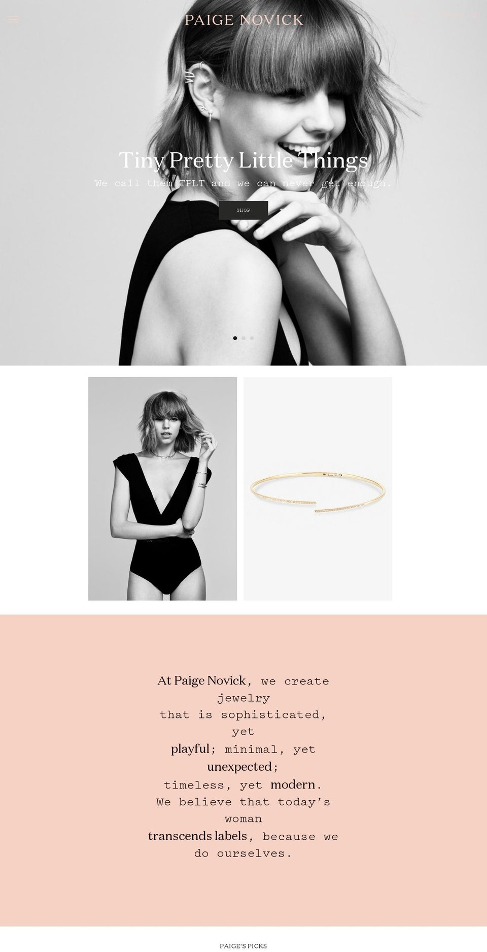 paigenovick.com shopify website screenshot