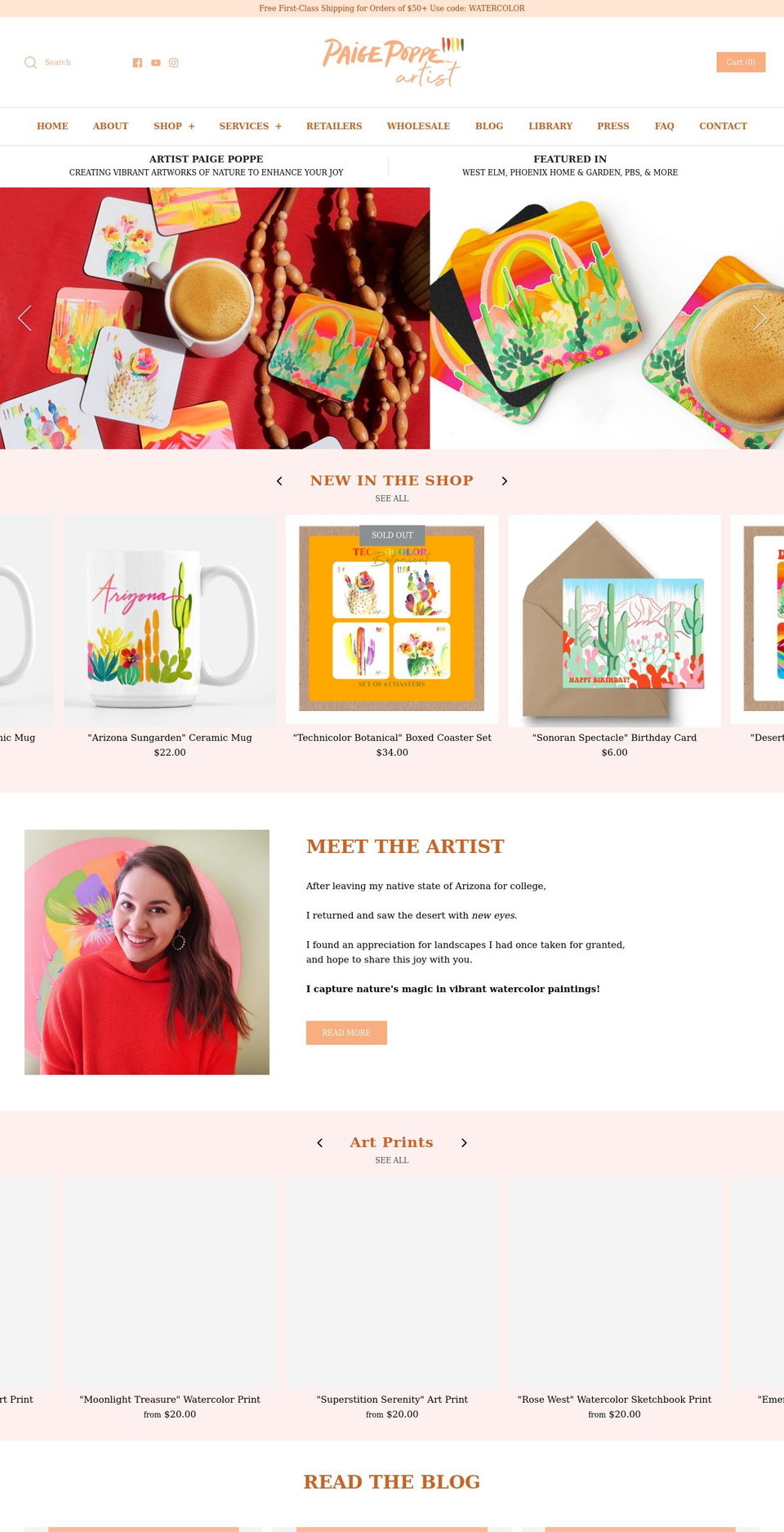 paigepoppe.com shopify website screenshot