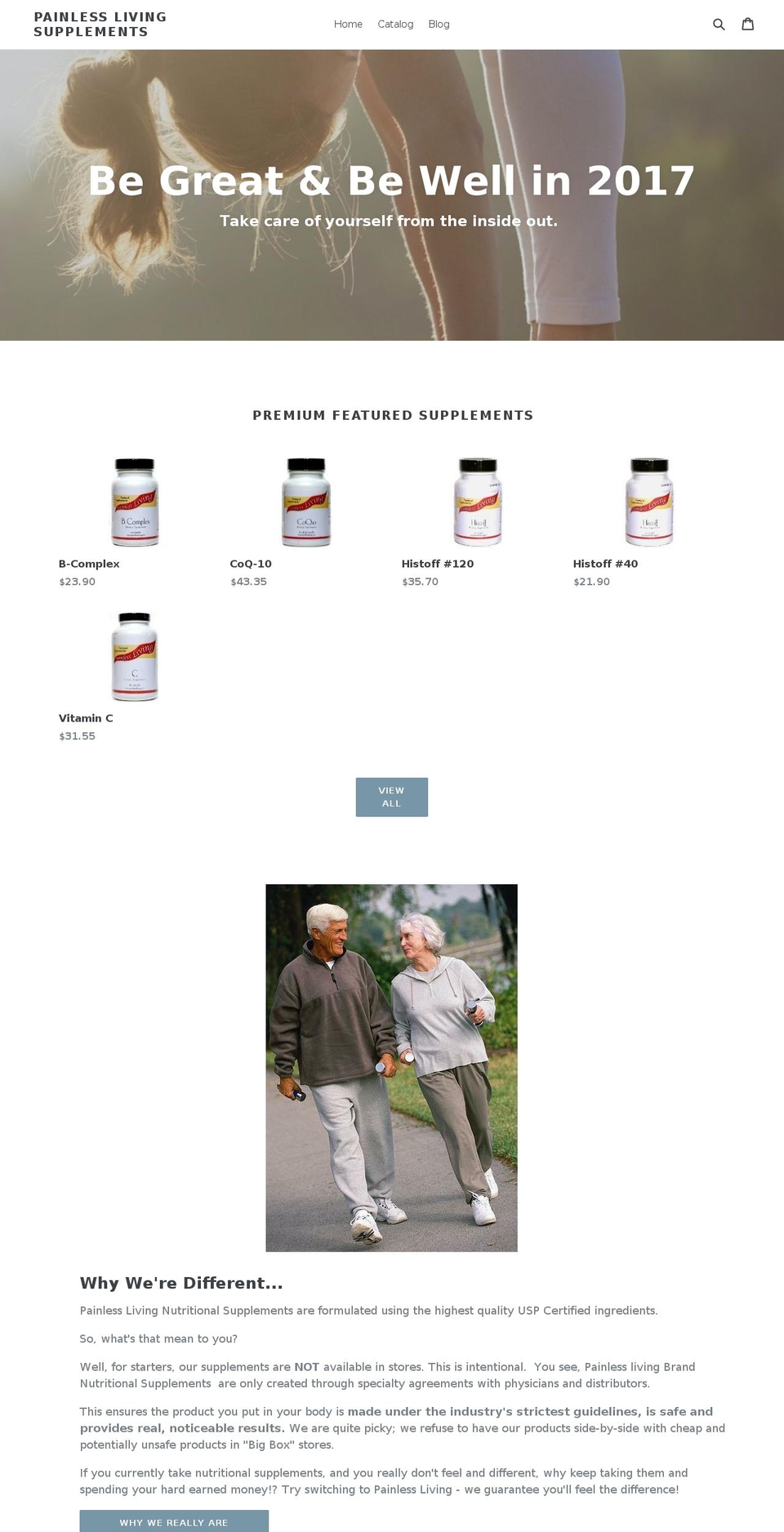 painlesslivingstore.com shopify website screenshot