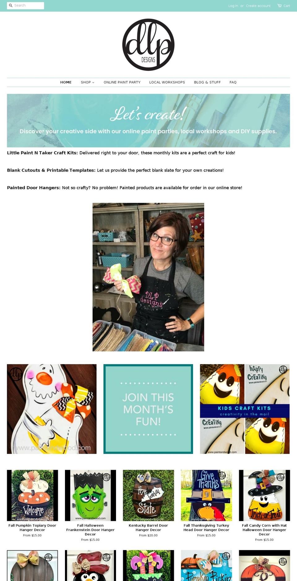 paintandwood.com shopify website screenshot