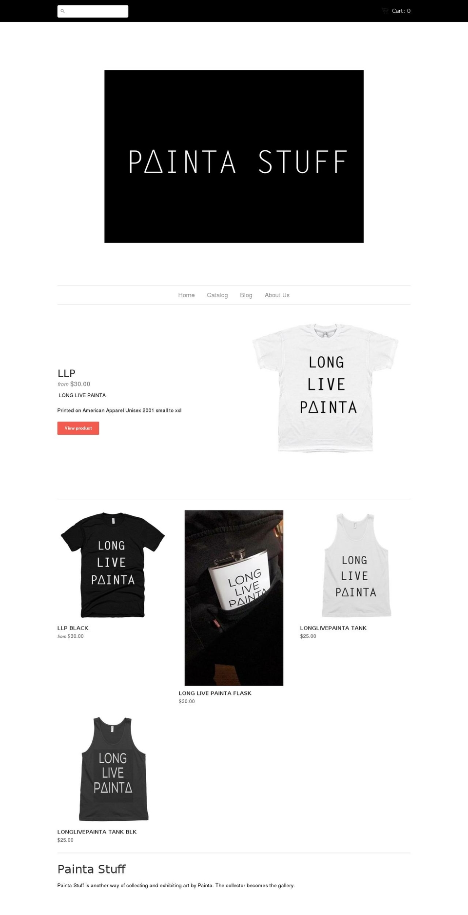 paintasapparel.com shopify website screenshot