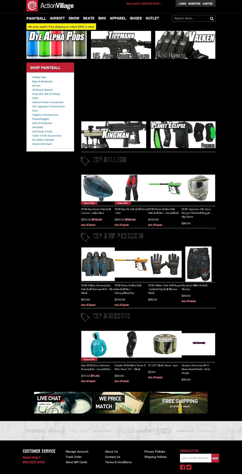 [Plus] v2 Migration - ActionVillage by SDG Shopify theme site example paintball-ace.com