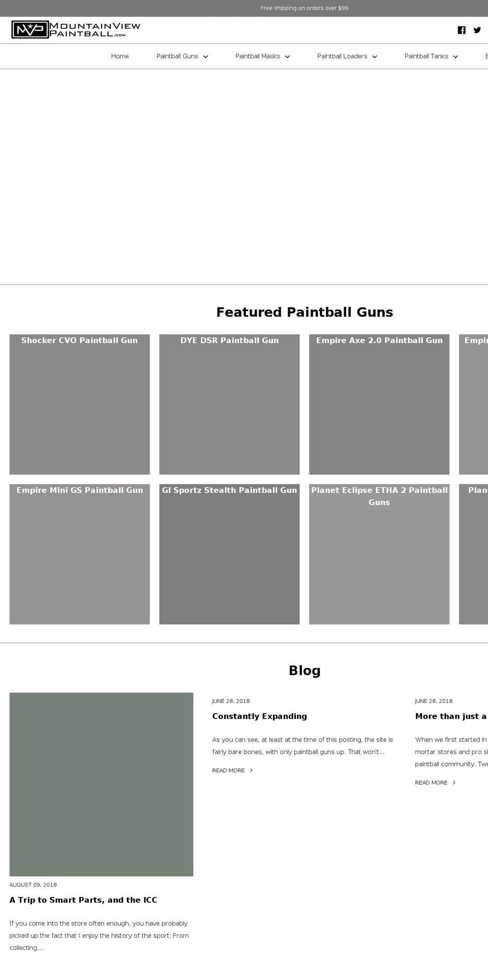 paintball.solutions shopify website screenshot