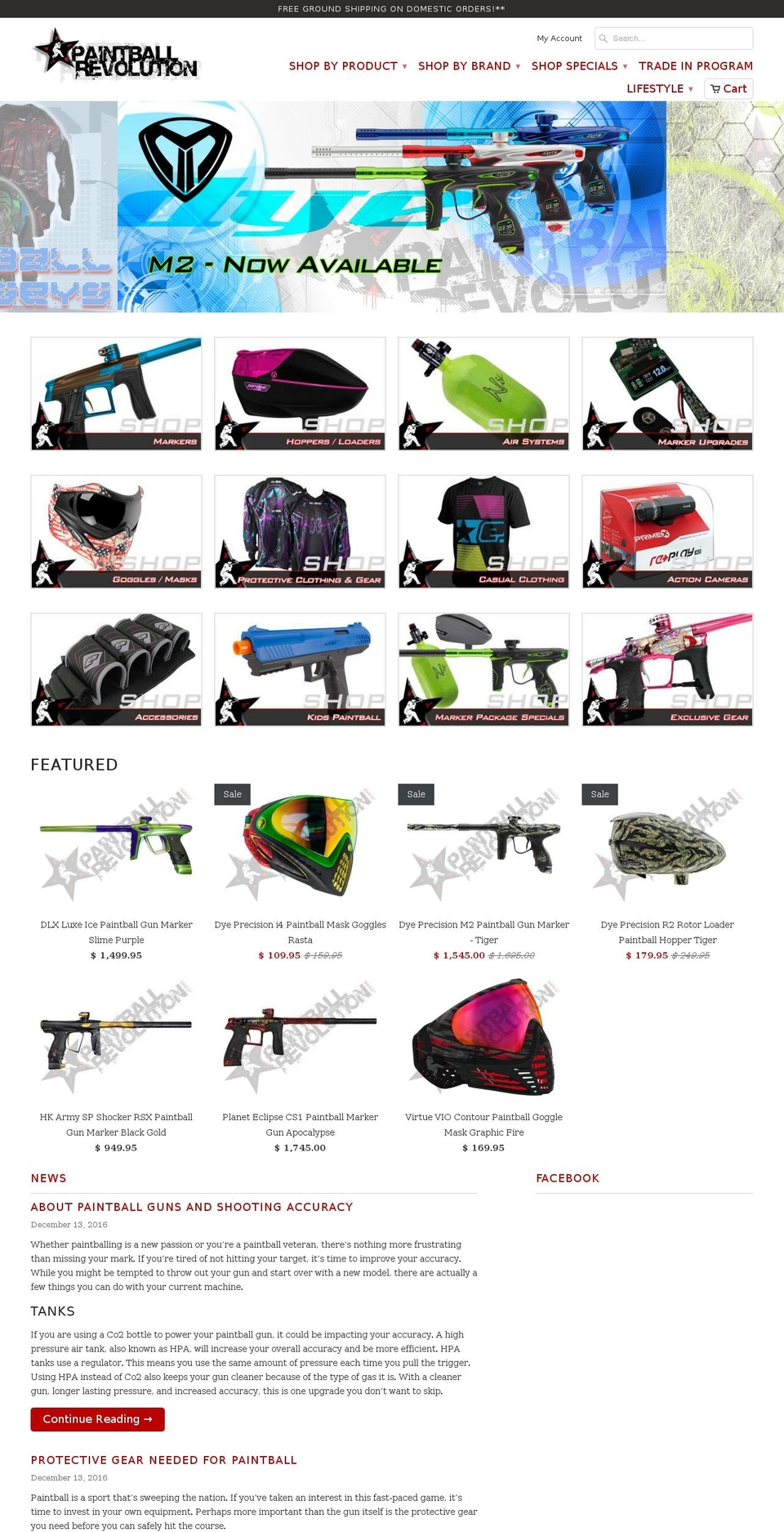 paintballrevolution.com shopify website screenshot