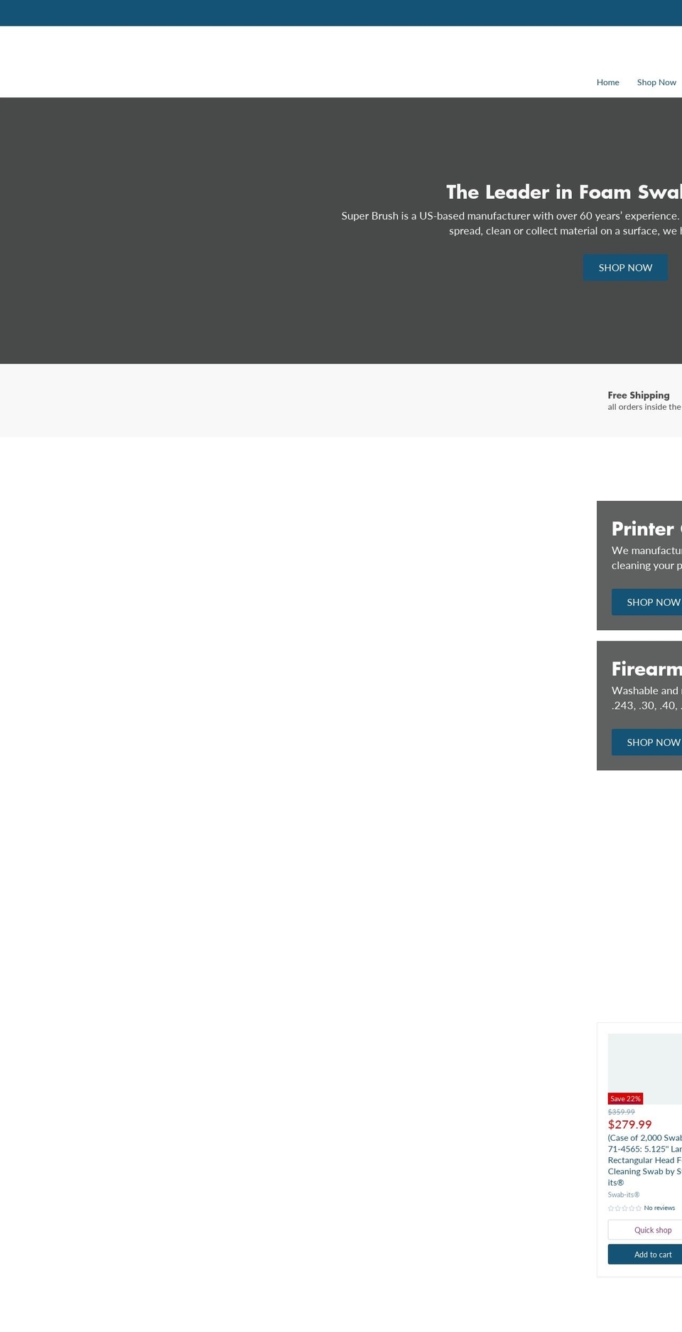 paintballswab.com — Shopify storefront screenshot