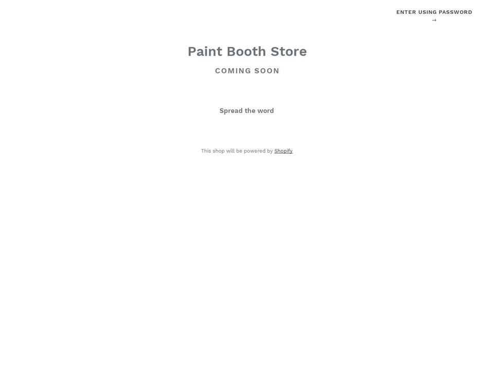 paintboothinstalls.com — Shopify storefront screenshot