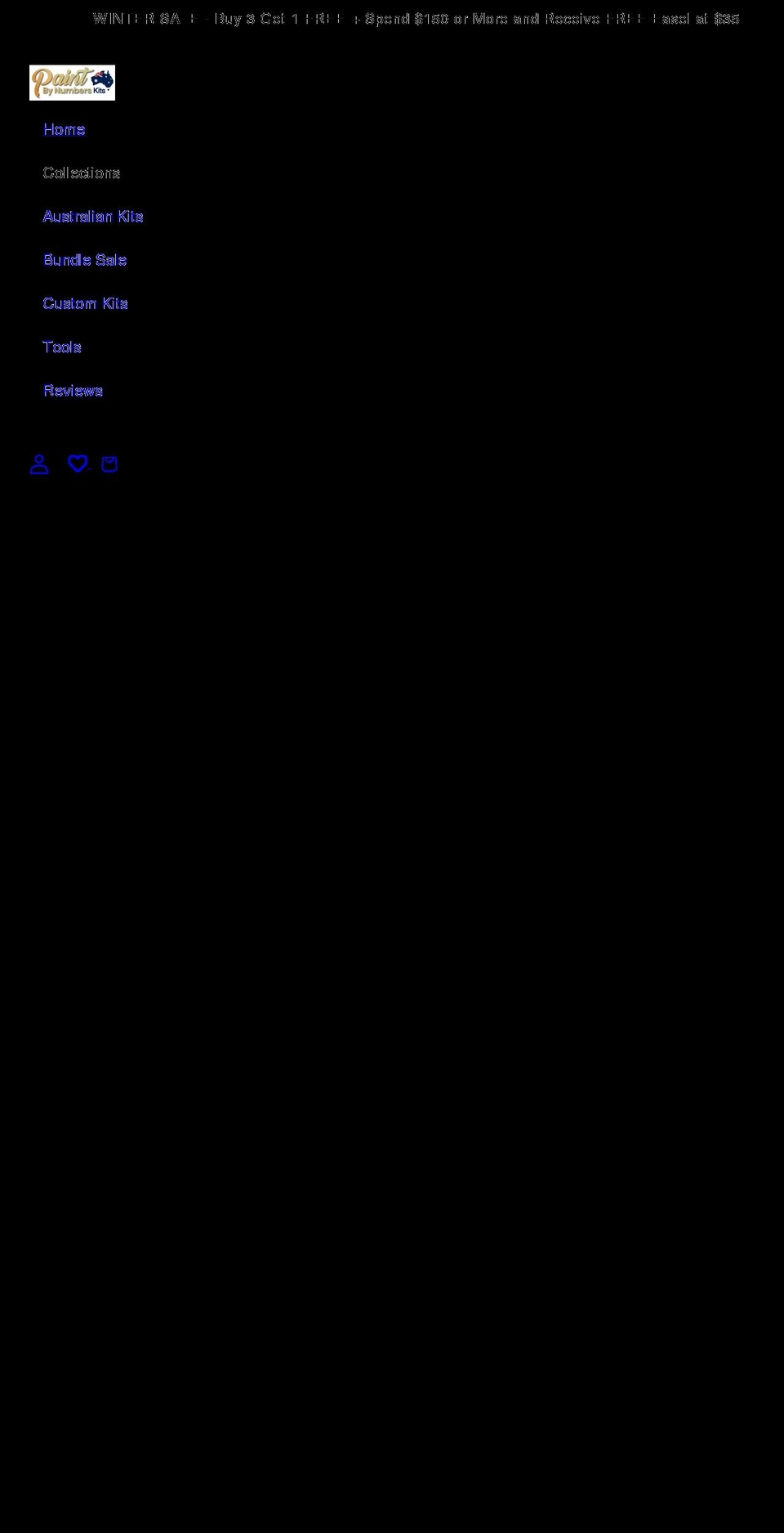 paintbynumberskits.com.au shopify website screenshot