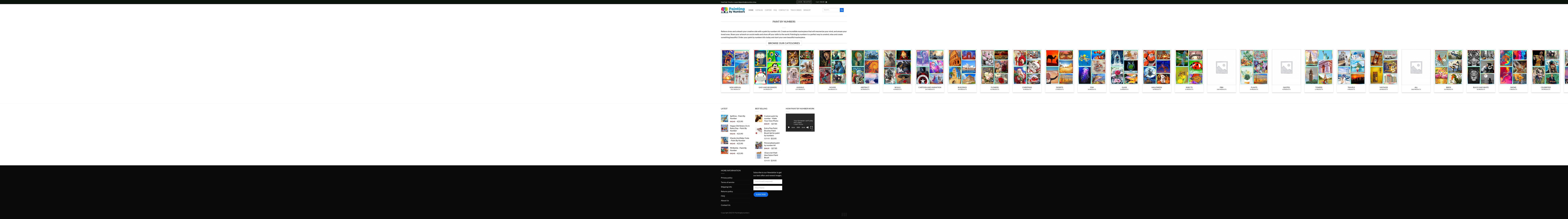 paintbynumbersusa.com — Shopify storefront screenshot