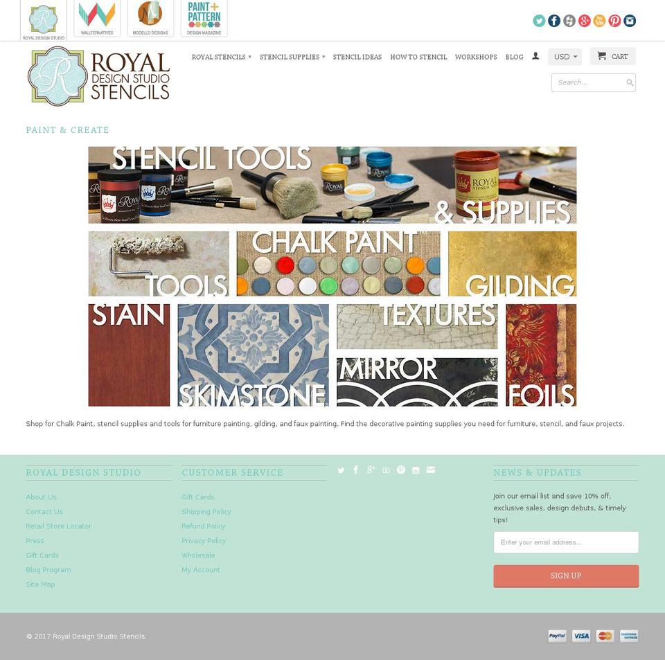 Current Desktop Theme - Retina Shopify theme site example paintcreatedecorate.com