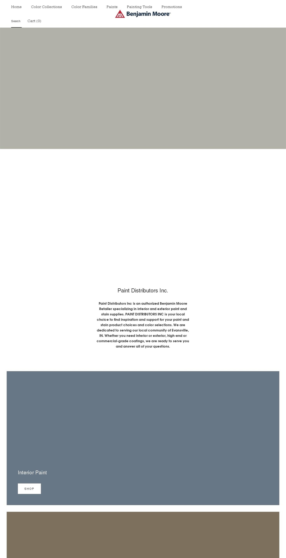 paintdistributors.com shopify website screenshot