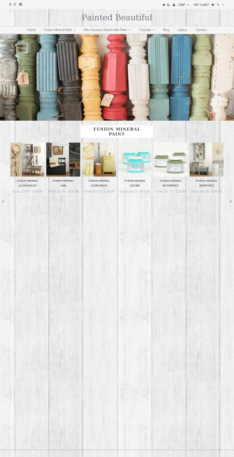 paintedbeautiful.com shopify website screenshot