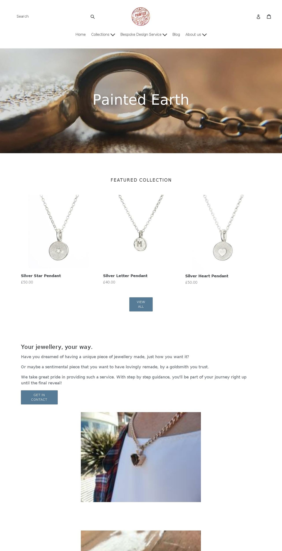 paintedearthgifts.com shopify website screenshot