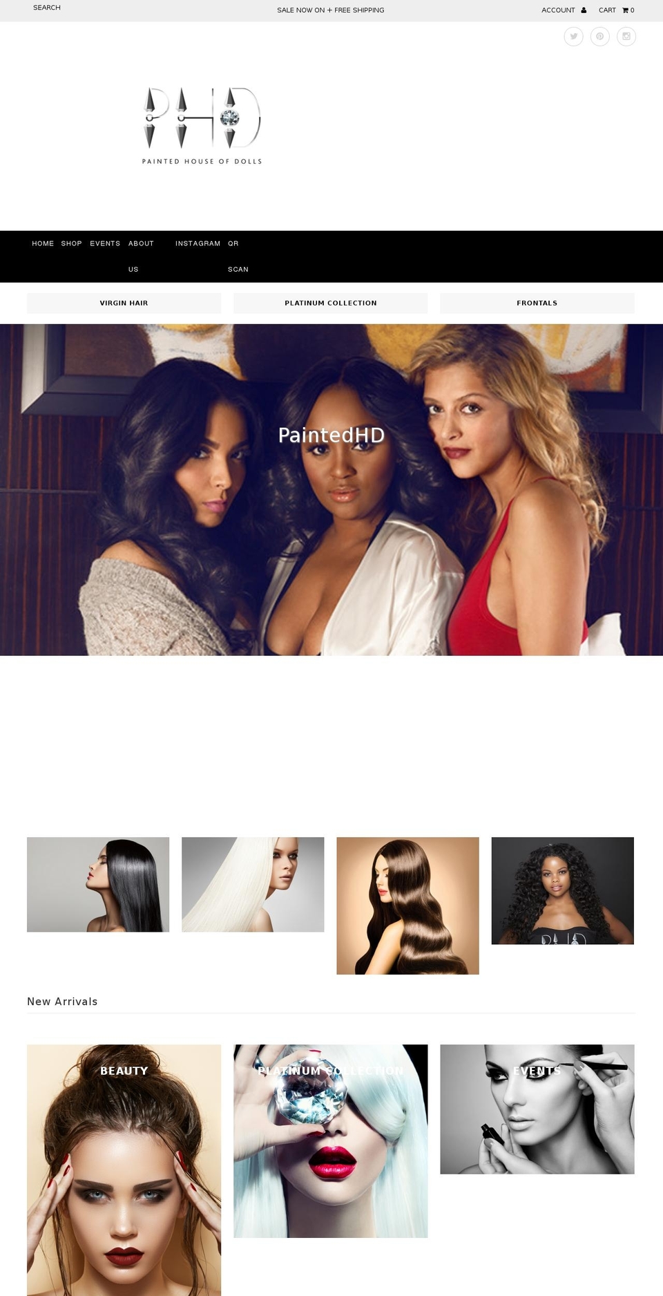 paintedhd.com shopify website screenshot