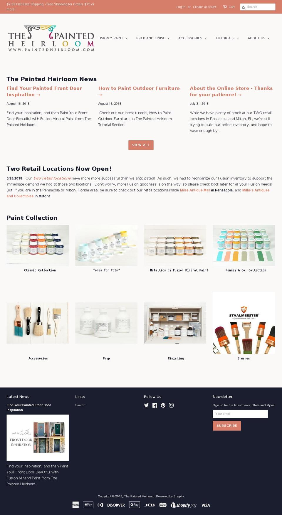 paintedheirloom.com shopify website screenshot