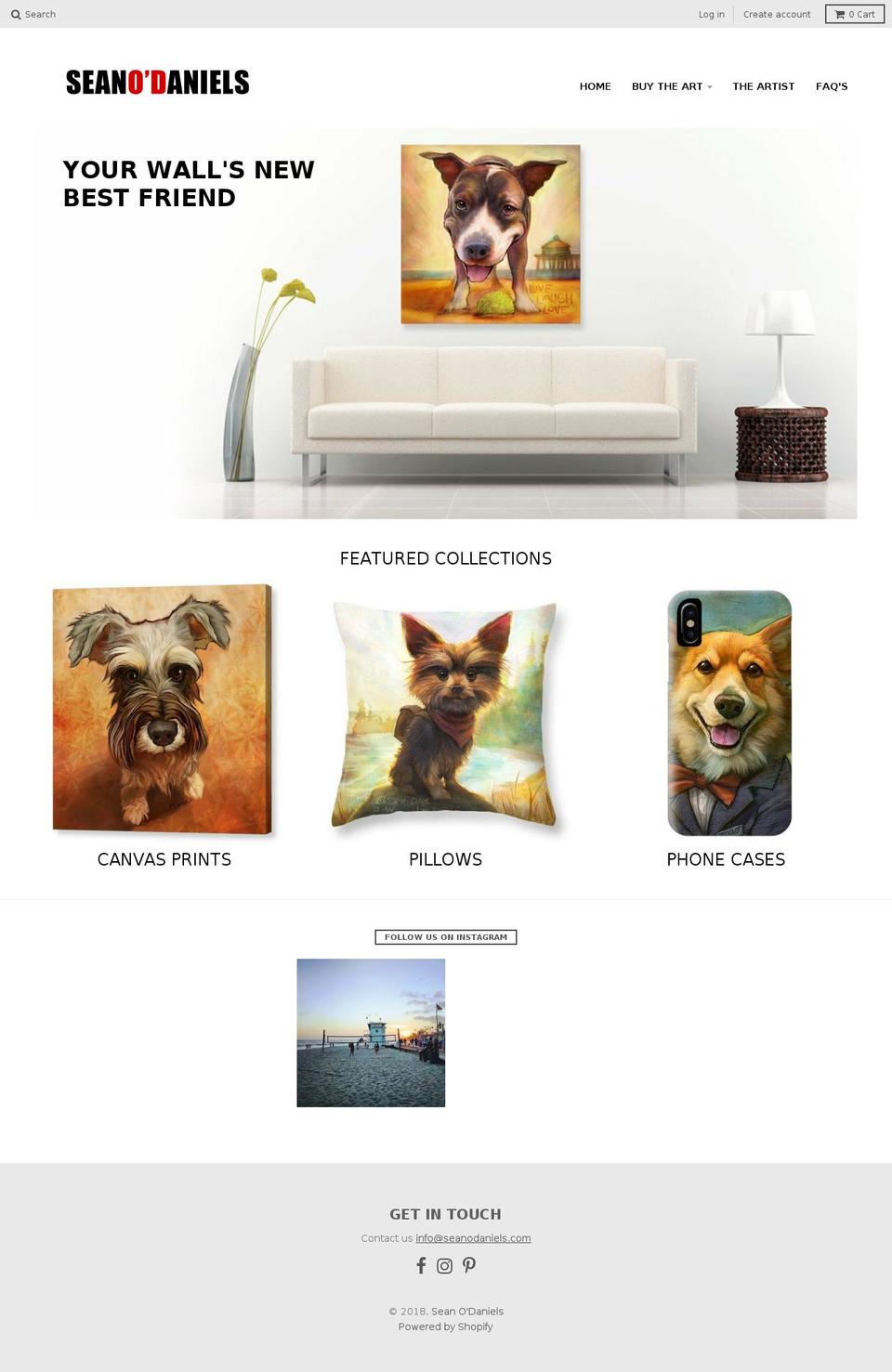 painterofpaws.org shopify website screenshot