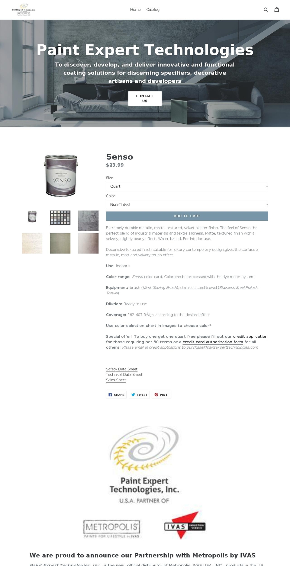 paintexperttechnologies.com — Shopify storefront screenshot