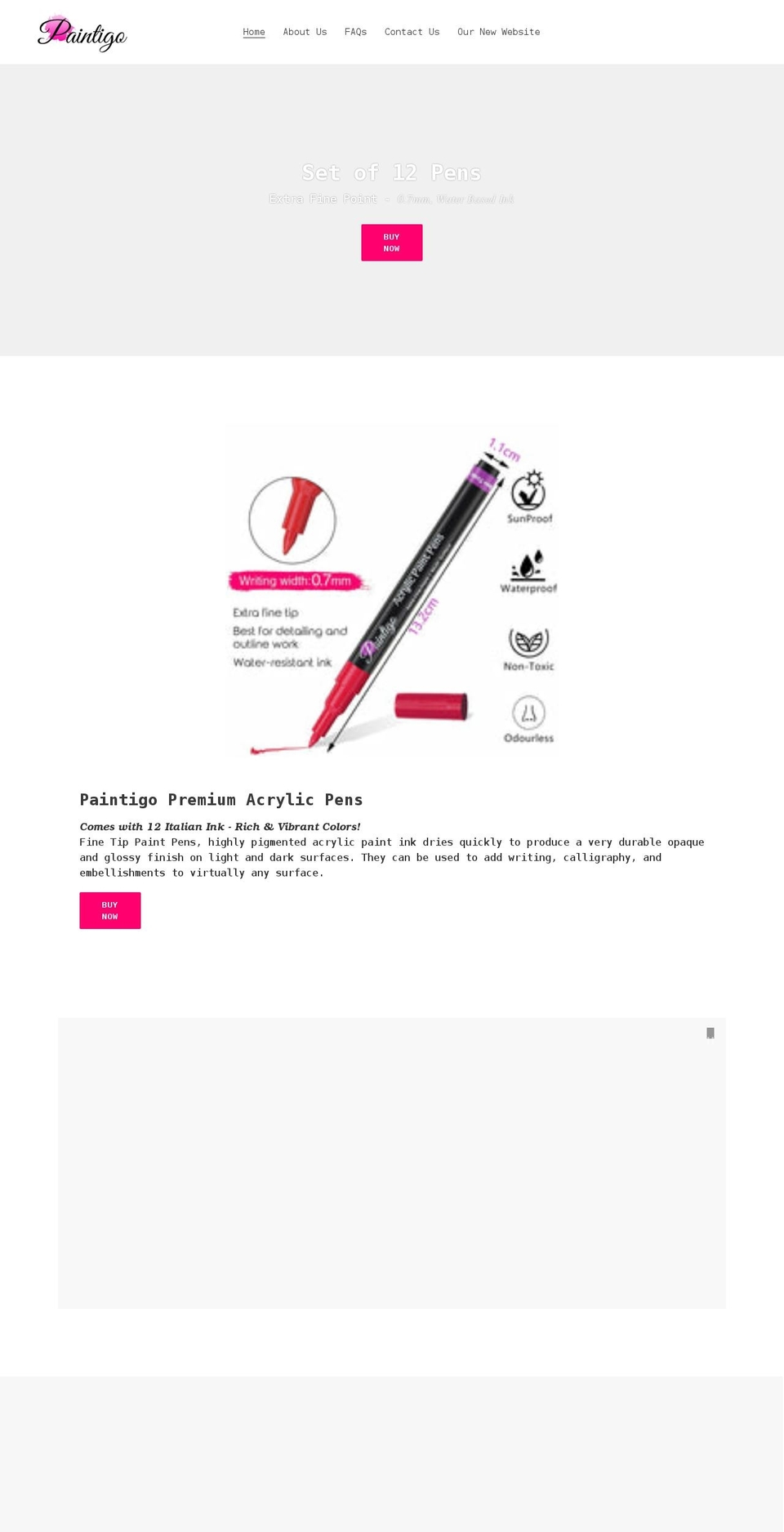paintigo.com shopify website screenshot