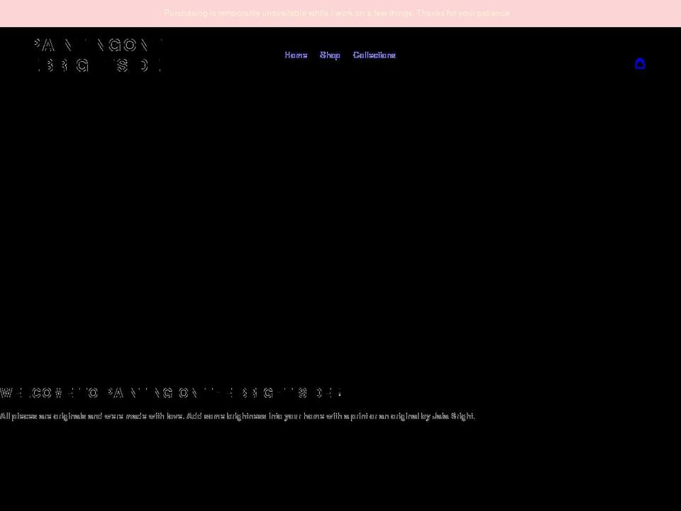 paintingonthebrightside.com shopify website screenshot
