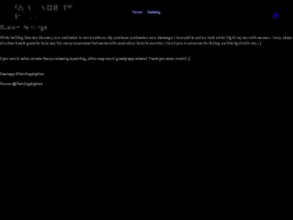 paintingsbyblee.com shopify website screenshot