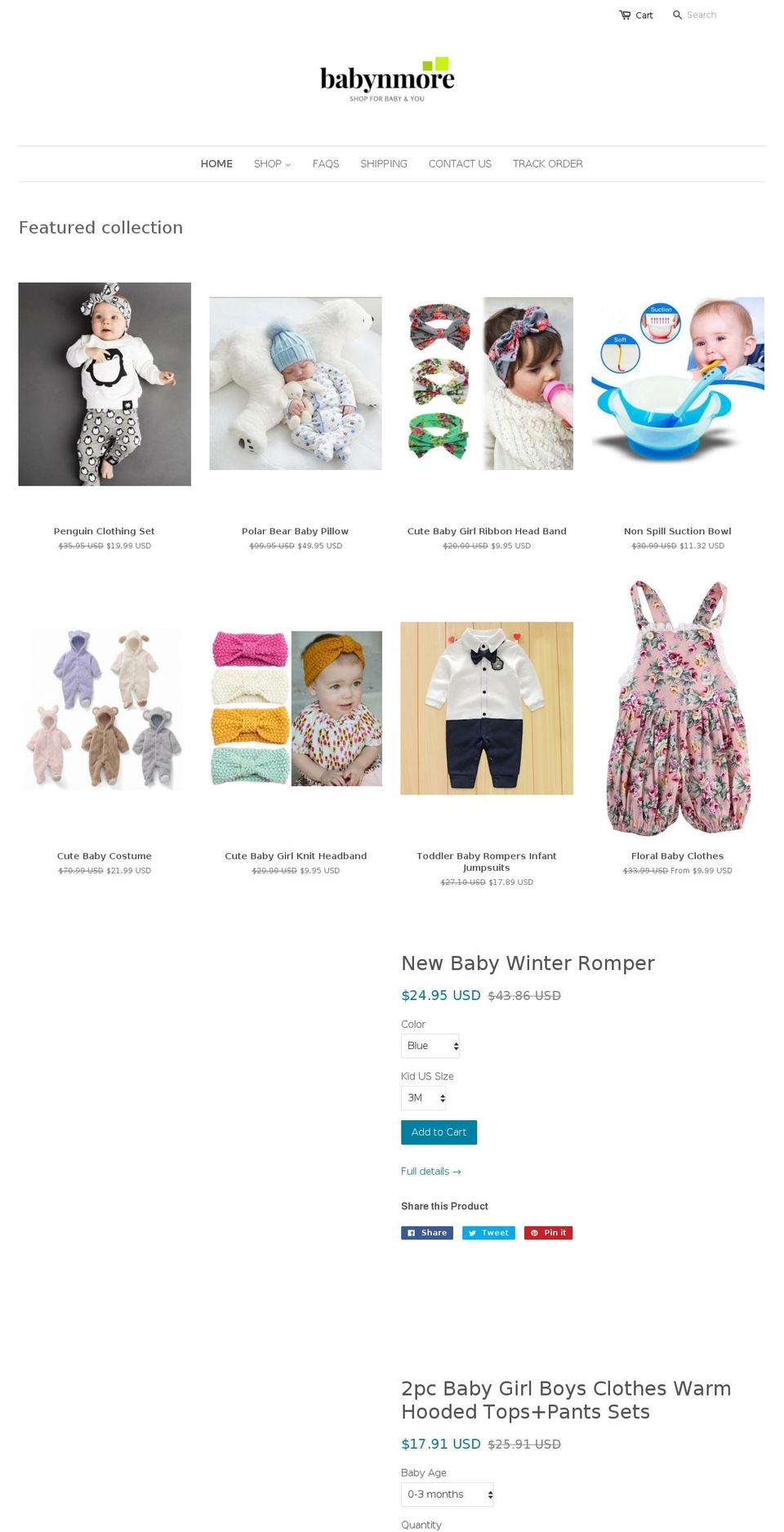 paintingsnmore.net shopify website screenshot