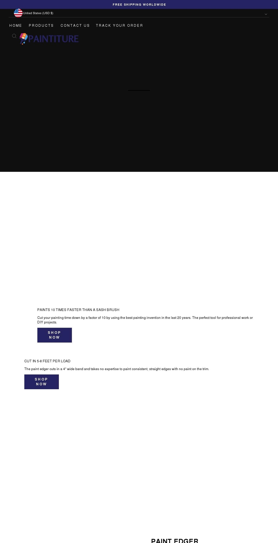 paintiture.net shopify website screenshot